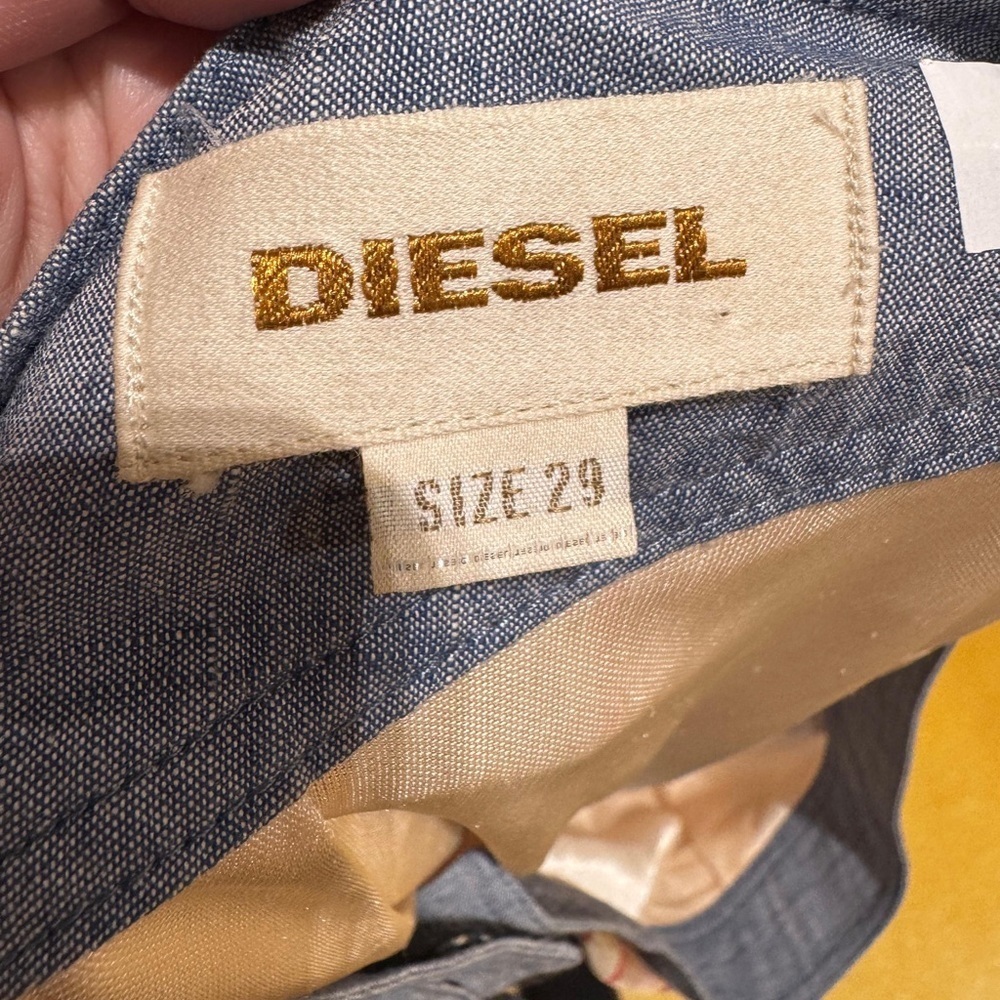 y2k vintage Diesel Multicolor Striped A-Line Skirt size 29 - Picture 4 of 5